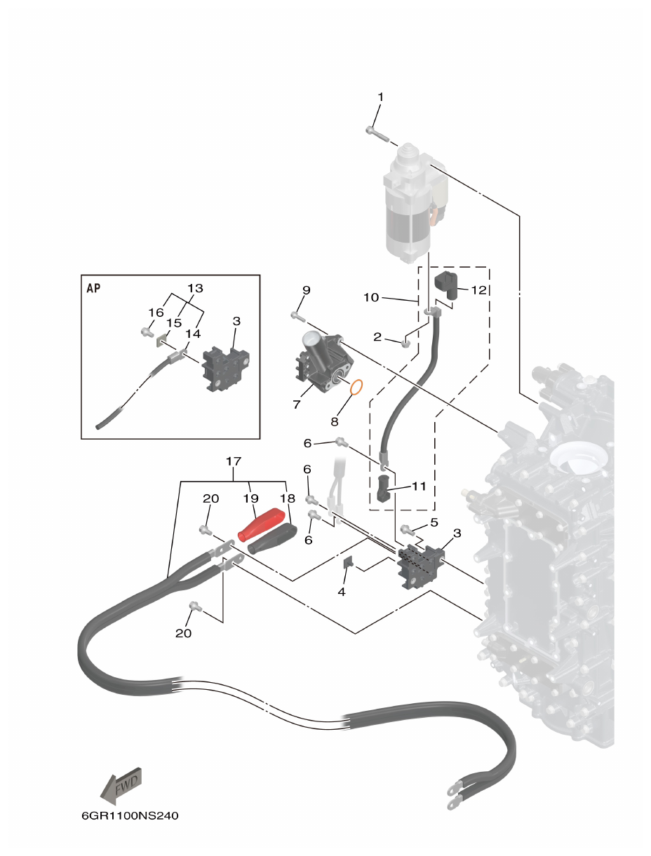 Yamaha XF425NSA2, XF425NSA7 ELECTRICAL 3 parts diagram
